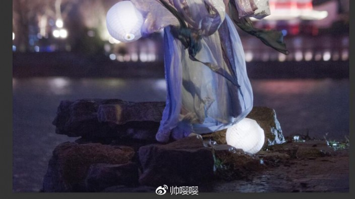 夜景调色:用LR给夜景人像进行修图,PS教程,素材中国网