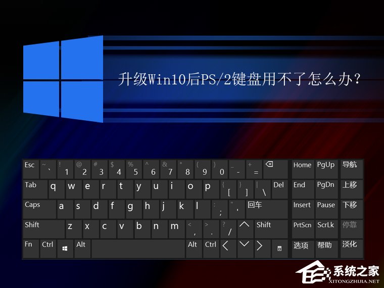 升级Win10后PS/2键盘用不了怎么办?