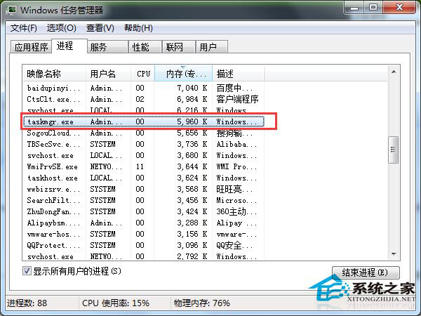 Win7系统下的taskmgr.exe是什么进程?