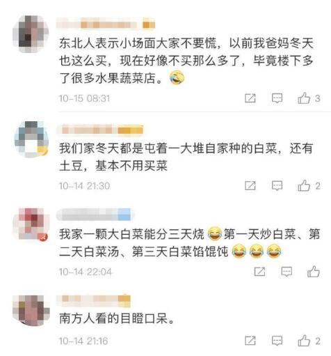 吓到了!东北大娘雇车囤300斤白菜,网友:这很东北