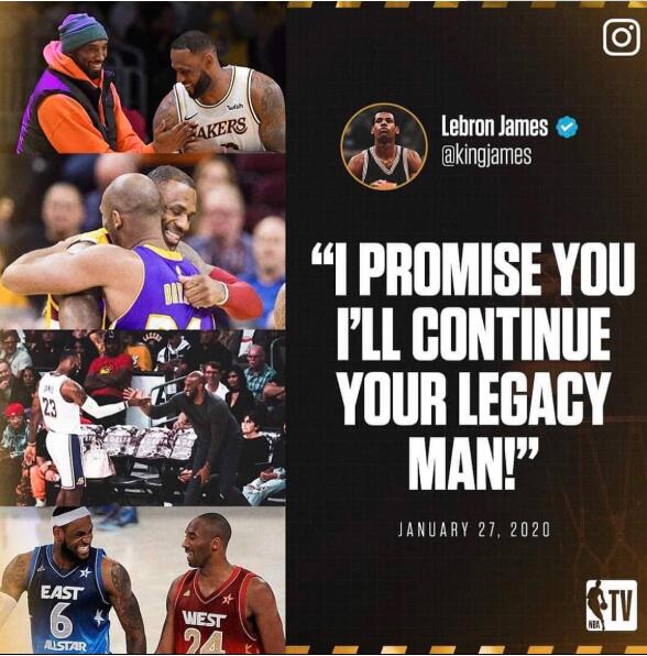 【曼巴永恒】詹姆斯晒照致敬科比